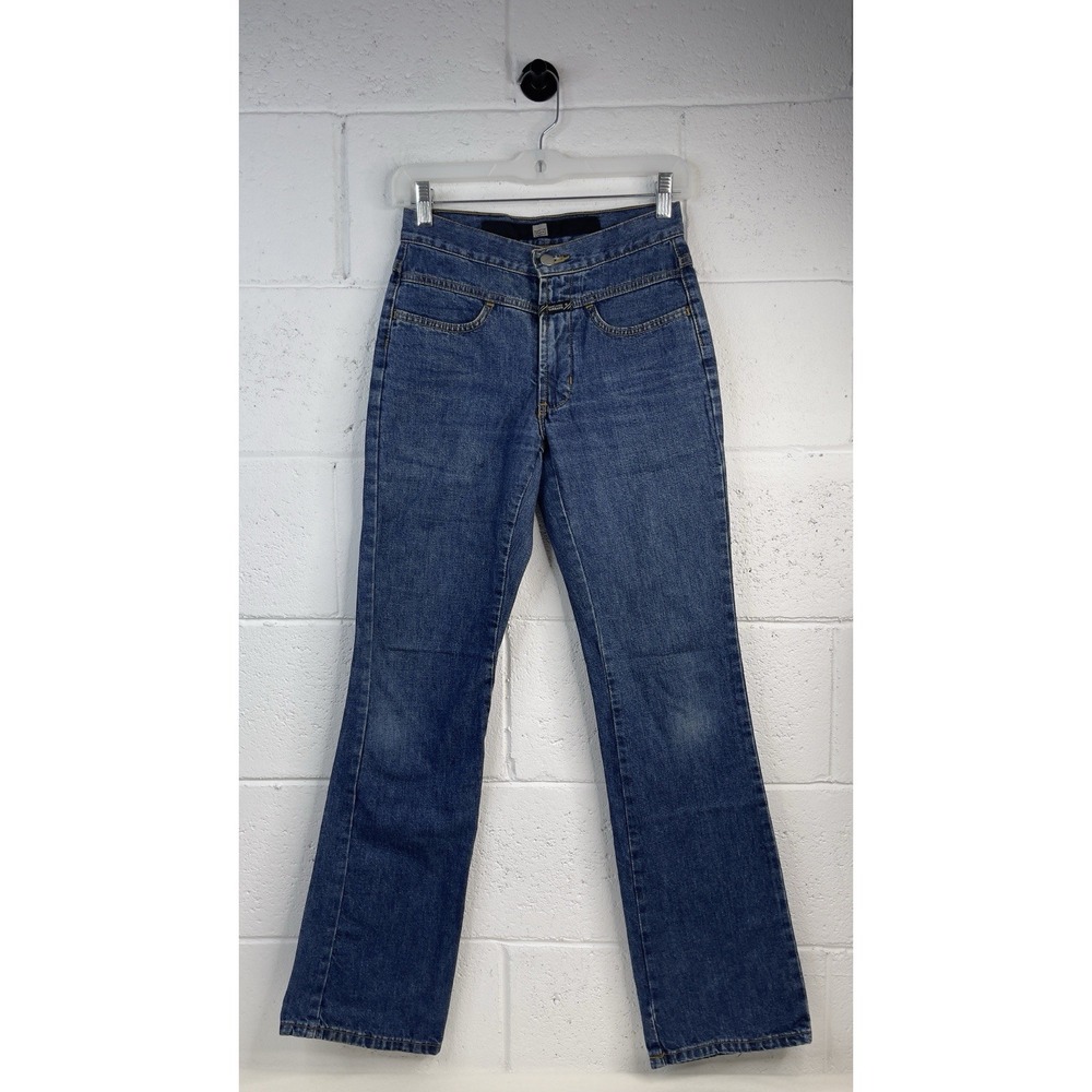 Vintage 90s Marithe Francois Girbaud Blue Jeans Women's 2 Medium Flare